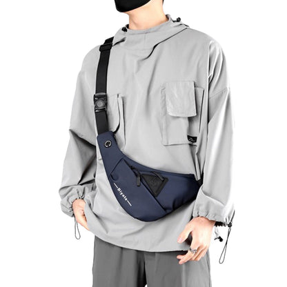 Men's Small Sling Crossbody Bag Anti-Theft Chest Bag Casual Hiking Cycling Slim Shoulder Pack Blue