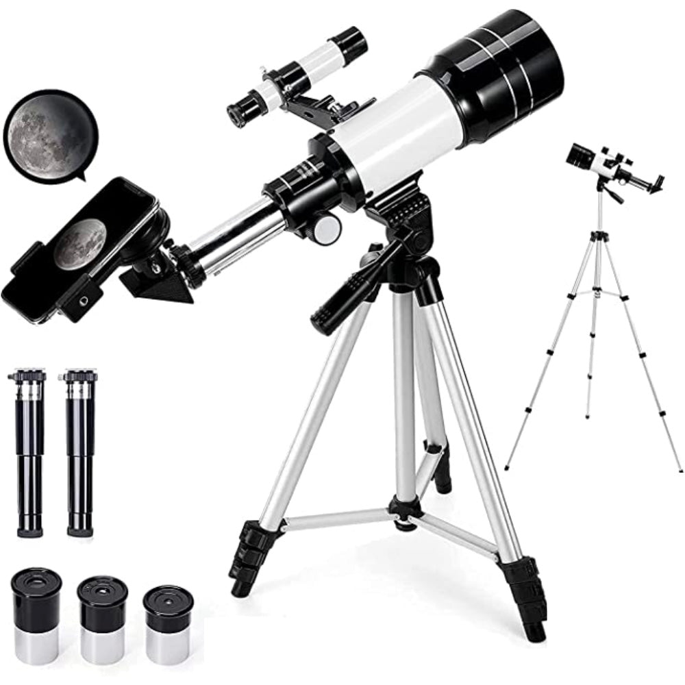 F36070 Astronomical Telescope 360mm Focal Length 70mm Aperture White