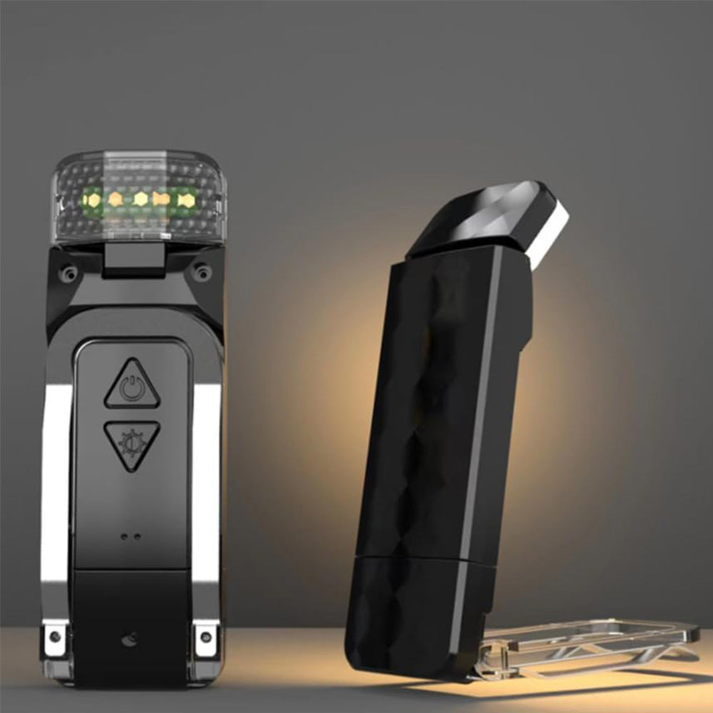 Clip-On Reading Light with Flexible Adjustable Arm-Black