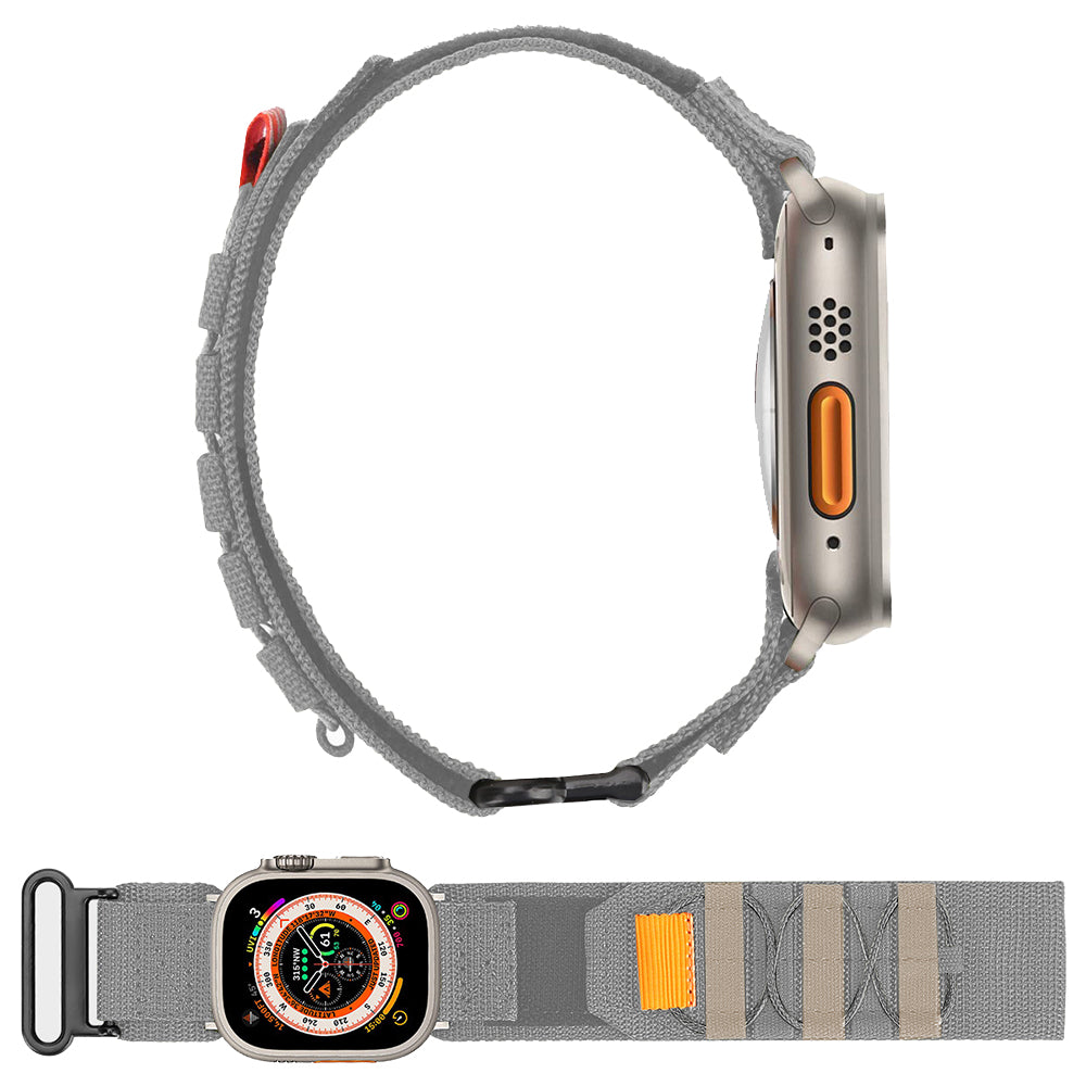 Nylon Watch Band Sports Watch Strap Compatible with Apple Watch Grey