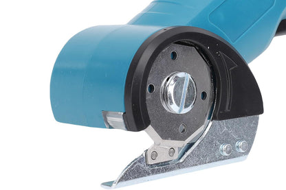 USB Cordless Electric Scissors Rechargeable Fabric and Cardboard Cutter-Blue