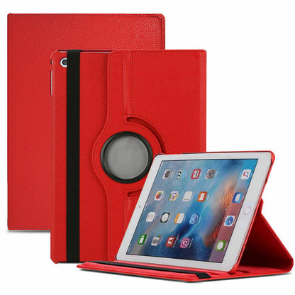 360 Degree PU Leather Case for iPad 10th and 11th Gen A16 - Red