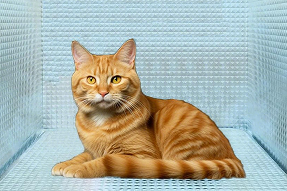 All Season Outdoor Cat House Self-Warming Shelter for Cats & Small Pets -Grey