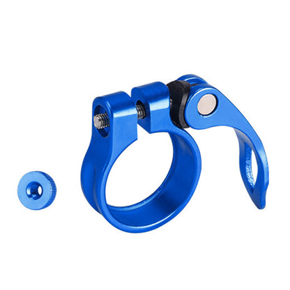 2 Piece Bike Seat Post Clamps-Blue