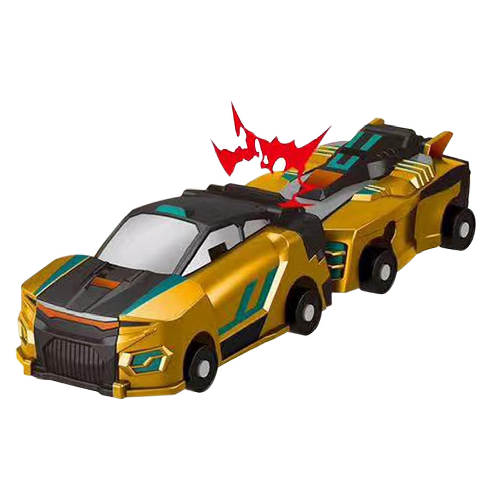 Collision Dinosaur Car Toy Magnetized Vehicles Transform into Dinosaurs for Kids Gold