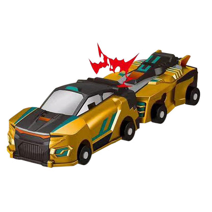 Collision Dinosaur Car Toy Magnetized Vehicles Transform into Dinosaurs for Kids Gold