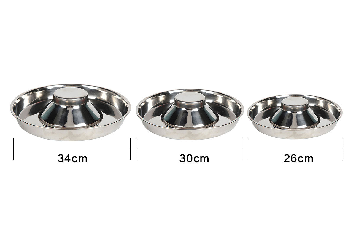 Stainless Steel Pet Feeder Bowl Dog Slow Food Bowl