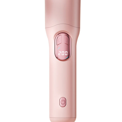 Automatic Curling Iron with 3 Temperatures Curling Iron 2-Way Rotation for Hair Styling Pink