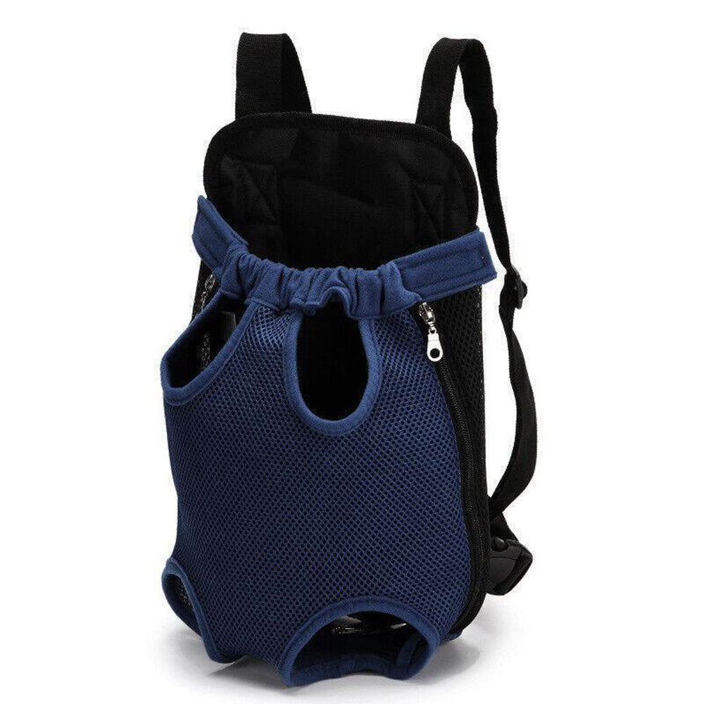 Pet Carrier Backpack for Front and Back Carrying Dogs Cats - Navy