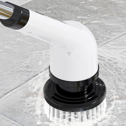 Cordless Electric Spin Scrubber with 9 Replaceable Brush Heads and Extendable Pole for Home Use