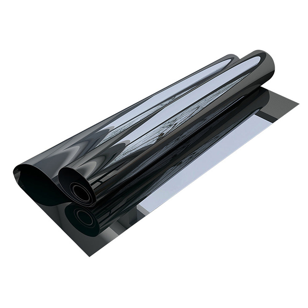 3-Meter Static Cling Sunlight Blocking Window Film One-Way Privacy Window Film Black