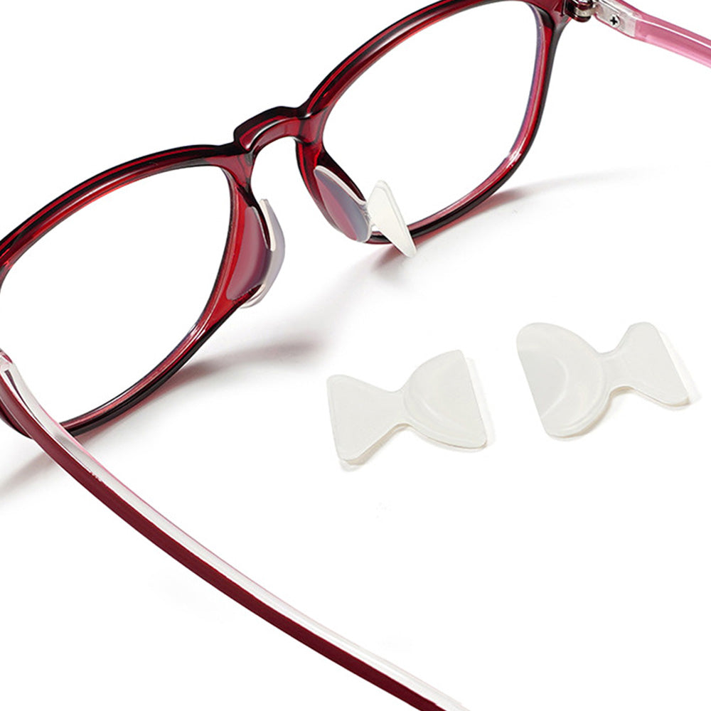 12 Pairs Eyeglass Nose Pads Stick On 1.8mm Anti Slip Adhesive Eyewear Nose Pads Cushions-Clear