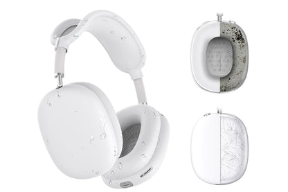 Silicone Case Cover for AirPods Max with Ear Pad Case Cover and Ear Cups Cover-White