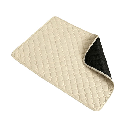 Washable Puppy Pads Waterproof Non Slip Reusable Dog Pee Pads for Floor-Beige