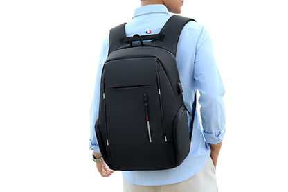 Travel Laptop Backpack with USB Port School Bookbag Fits 15.6 Inch Laptop-Black