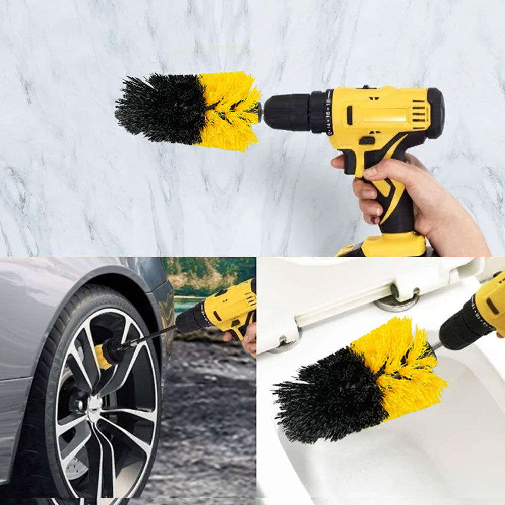 6Pieces Electric Drill Brush Attachment Cleaning Set Power Scrubber Shower Tile Auto Cleaning Tools