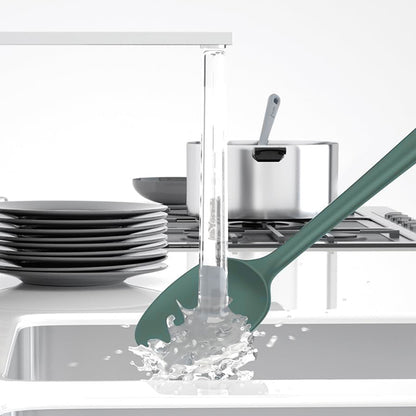 9PCS Silicone Spatula Set Non stick Spoon Utensil Baking Tools With Ergonomic Grip-Turquoise