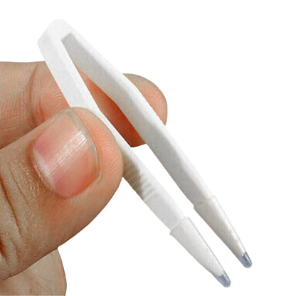 10 Piece Lens Tool Kit with Tweezers Applicator Remover - White