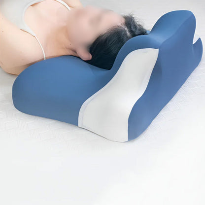 Multi-Functional Ergonomic Prone Sleep Pillow for Reading Lying Phone Use Dark Blue
