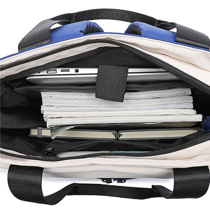 2-in-1 Laptop Tote Backpack Convertible Daypack with USB Charging Port for Work Travel Blue