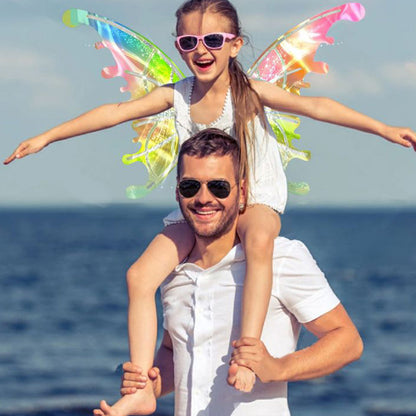 Electric Butterfly Wings LED Luminous Elf Wings with Music Glowing Shiny Dress Up Props