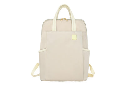 Laptop Backpack for 13.3-inch Laptops Water-resistant Multiple Compartments Laptop Bag -Beige