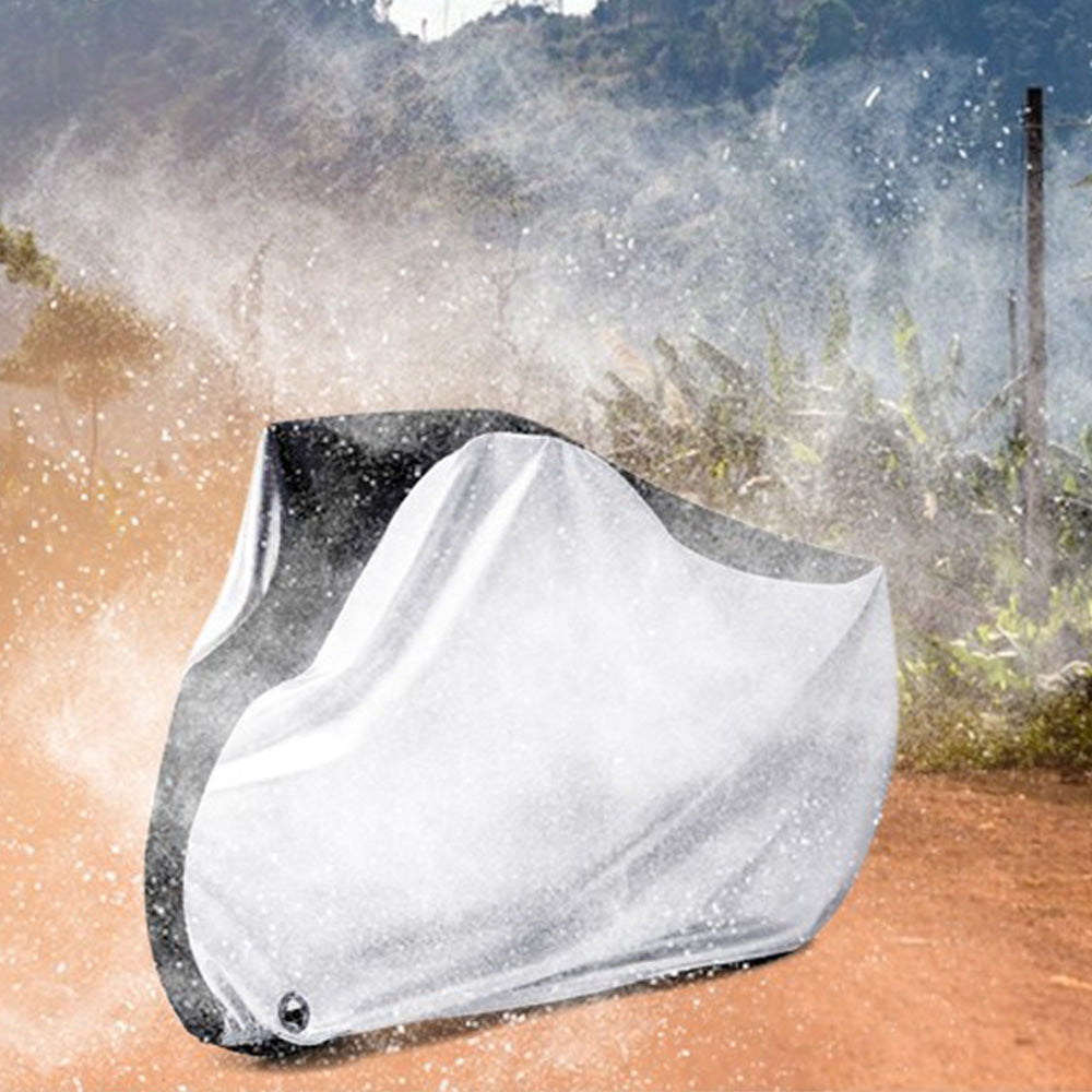 2Pcs 210D Waterproof Bike Cover with Lock Hole for Outdoor Storage