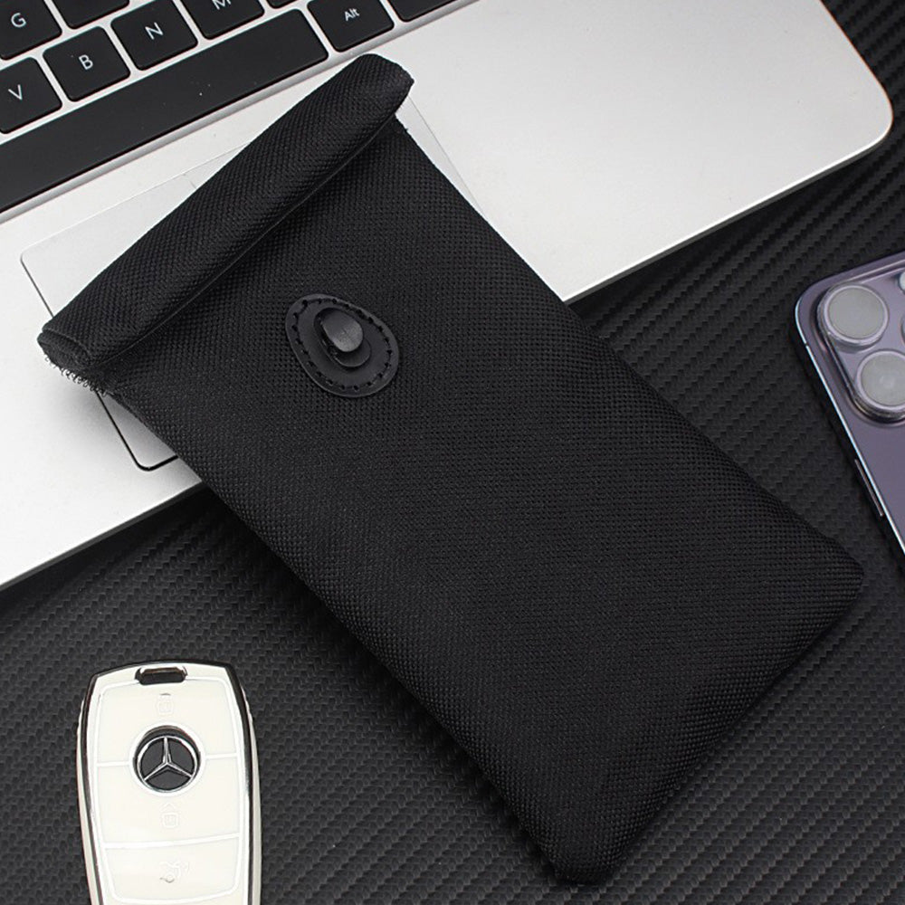 RFID Pouch for Car Keys & Phone ââ‚?Anti Tracking Case Gray Black