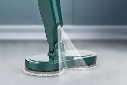 Cordless Electric Mop Power Spray Spin Mops For Floor Cleaning Hardwood Floor Scrubber Detachable Tank-Green