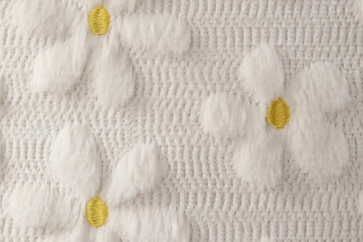 2Pcs Spring Summer Pillow Covers Floral  Farmhouse Home Decor for Sofa Couch Bed -Daisies