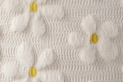 2Pcs Spring Summer Pillow Covers Floral  Farmhouse Home Decor for Sofa Couch Bed -Daisies