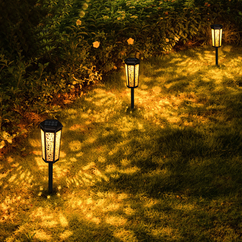 4Pcs Solar Garden Lights Outdoor Landscape LED Lamps Pathway Yard Decor