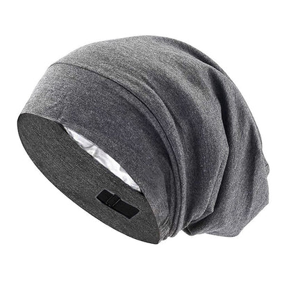 Adjustable Double Layer Hair Cap-Grey