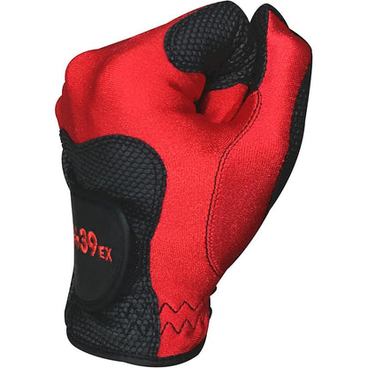 Stretch Breathable Washable Golf Glove with Slip Resistant Grip - Red