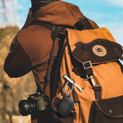 For AirPods Pro Silicone Protective Case Cover with Cleaner Kit and Keychain Black