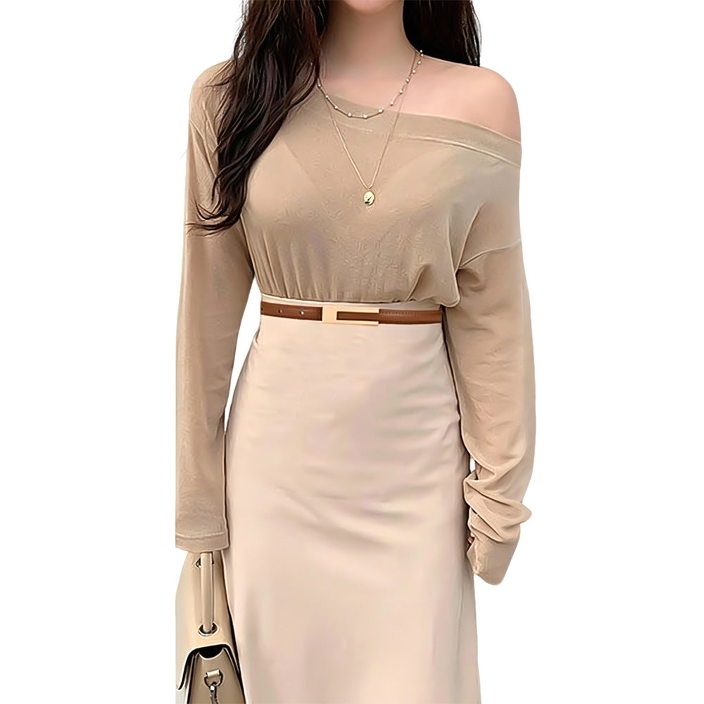 Vintage Womens PU Leather Casual Belt for 72 to 94cm Waist - Brown