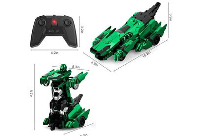 Dinosaur Transform Rc Cars 2.4Ghz Remote Control Car Transforming Robot-Green