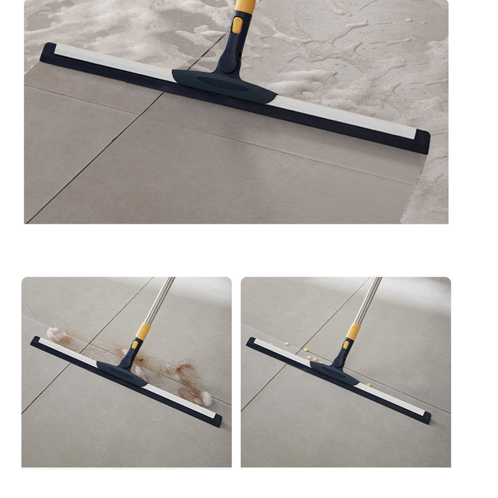 Telescopic Floor Squeegee Scrubber Long Handle Squeegee Navy