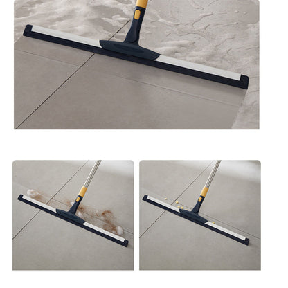 Telescopic Floor Squeegee Scrubber Long Handle Squeegee Navy