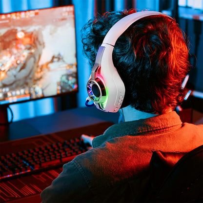 2.4GHz Wireless Gaming Headset with Noise Canceling Mic - White