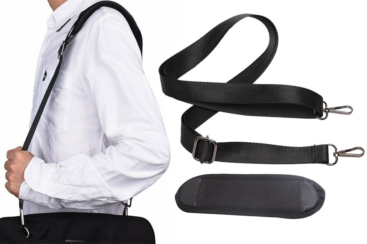 2Pcs Universal Adjustable Shoulder Strap With Fixed Padded For Briefcase Laptop Bag-ST1 And ST2