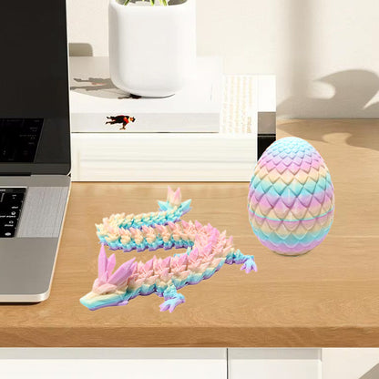 3D Printed Dragon Egg with Dragon Flexible Dragon Egg Surprise Toy Style 2