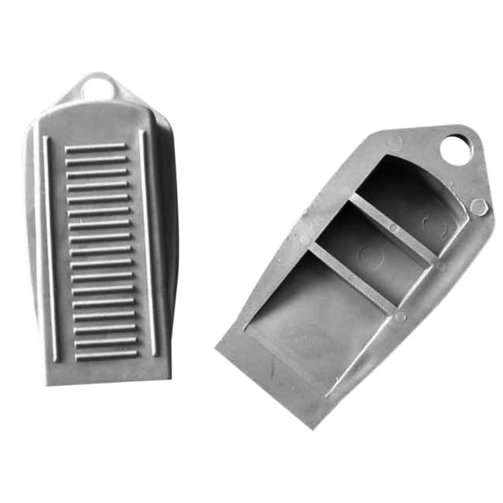 6PCS Door Wedge Stopper Rubber Grip Security Door Stoppers Wall Protector For Home-Grey
