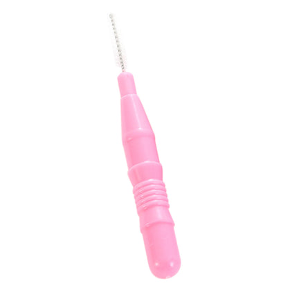 30 Piece Mini Cleaning Brushes for Braces Teeth Brows - Pink