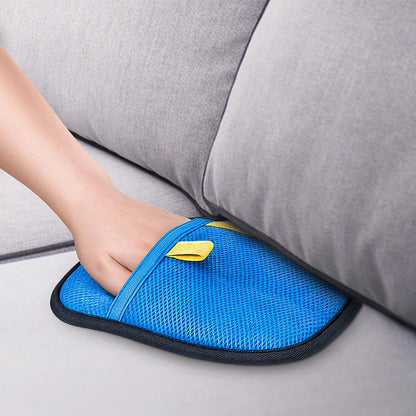 2Pcs Pet Hair Remover Gloves Cats Dogs Hair Remover for Laundry Couch Furniture Carpet-Blue