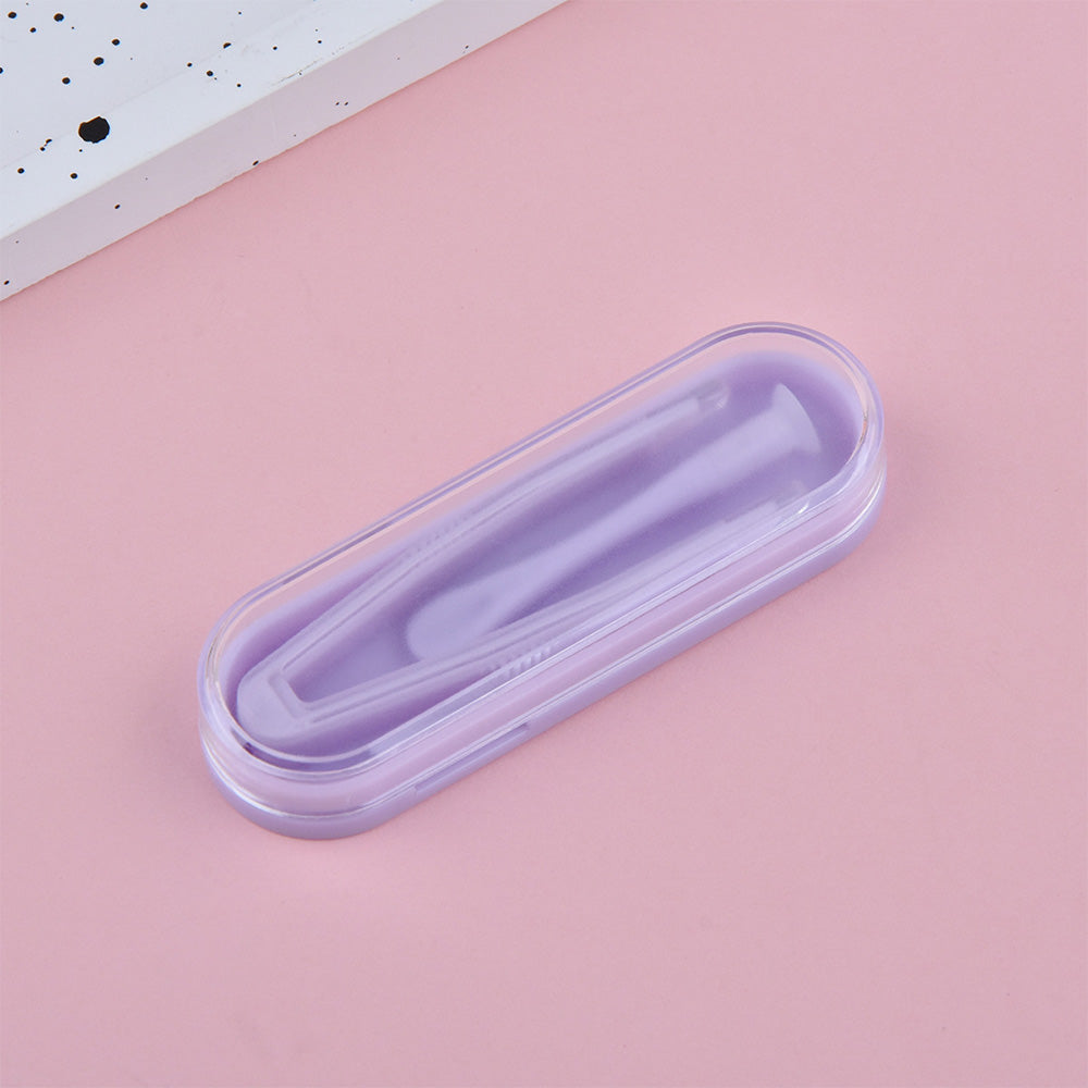 6 Pack Contact Lens Tool Kit Tweezers Inserter Remover Travel Case Set-Purple