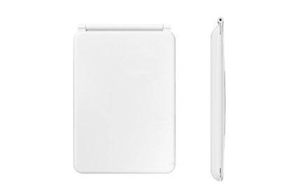 Touch Screen Makeup Mirror USB Rechargeable Cosmetic Mirror Portable Make Up Mirrors LED Mirror-White