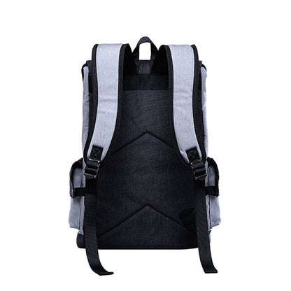 Large Capacity Anti-Theft Laptop Backpack Travel  School Bag with USB Charging Port Grey
