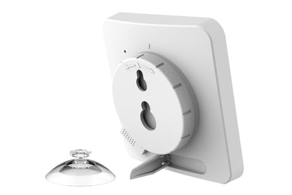 Water-Resistant Digital Bathroom Shower Clock Timer - White