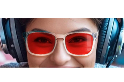 Sleep Glasses Blue Light Blocking Glasses for Gaming Working Sleeping-Transparent